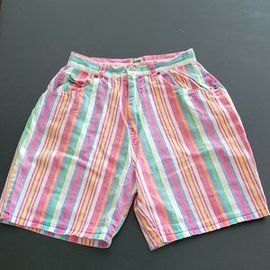 Vtg 90s High-waisted Shorts Cherry Stix 7/8 27"